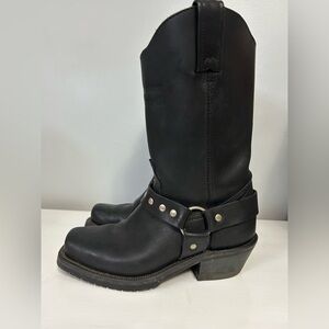 Classic Black Women's Moto Boots